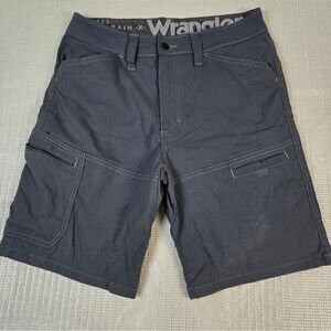 Wrangler ATG Shorts Men 30 Gray Chino Utility Hike All Terrain Gear Outdoor Men
